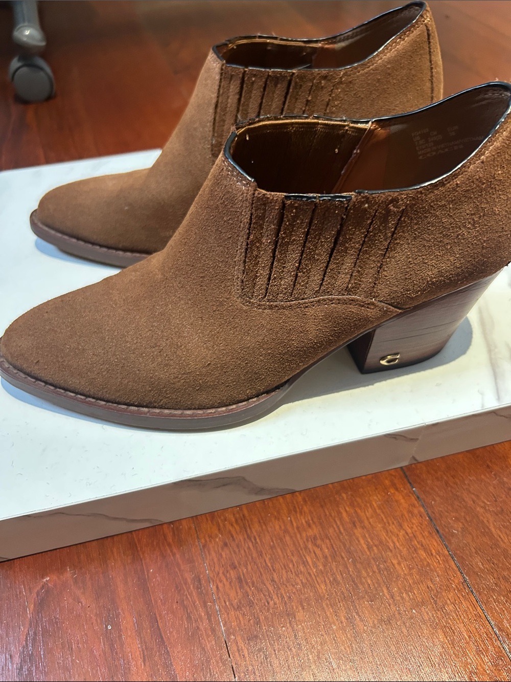 Coach Perri Suede Ankle Bootie, Size 7.5